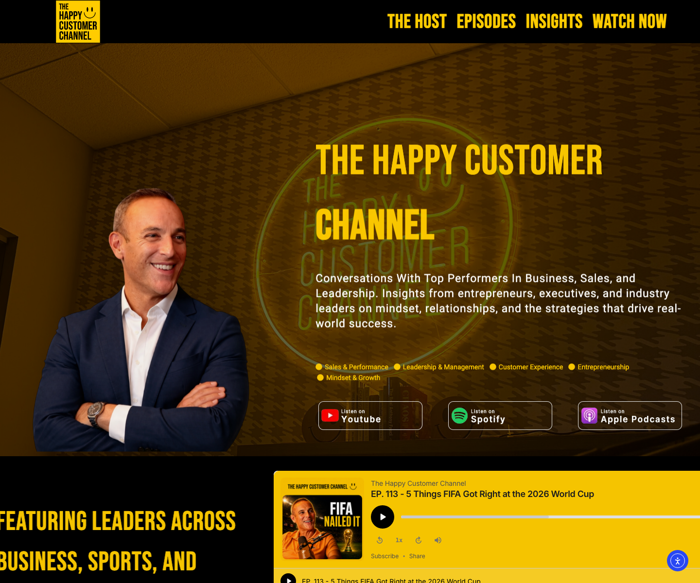 Captured THCC homepage screenshot used behind Clarity activity overlay